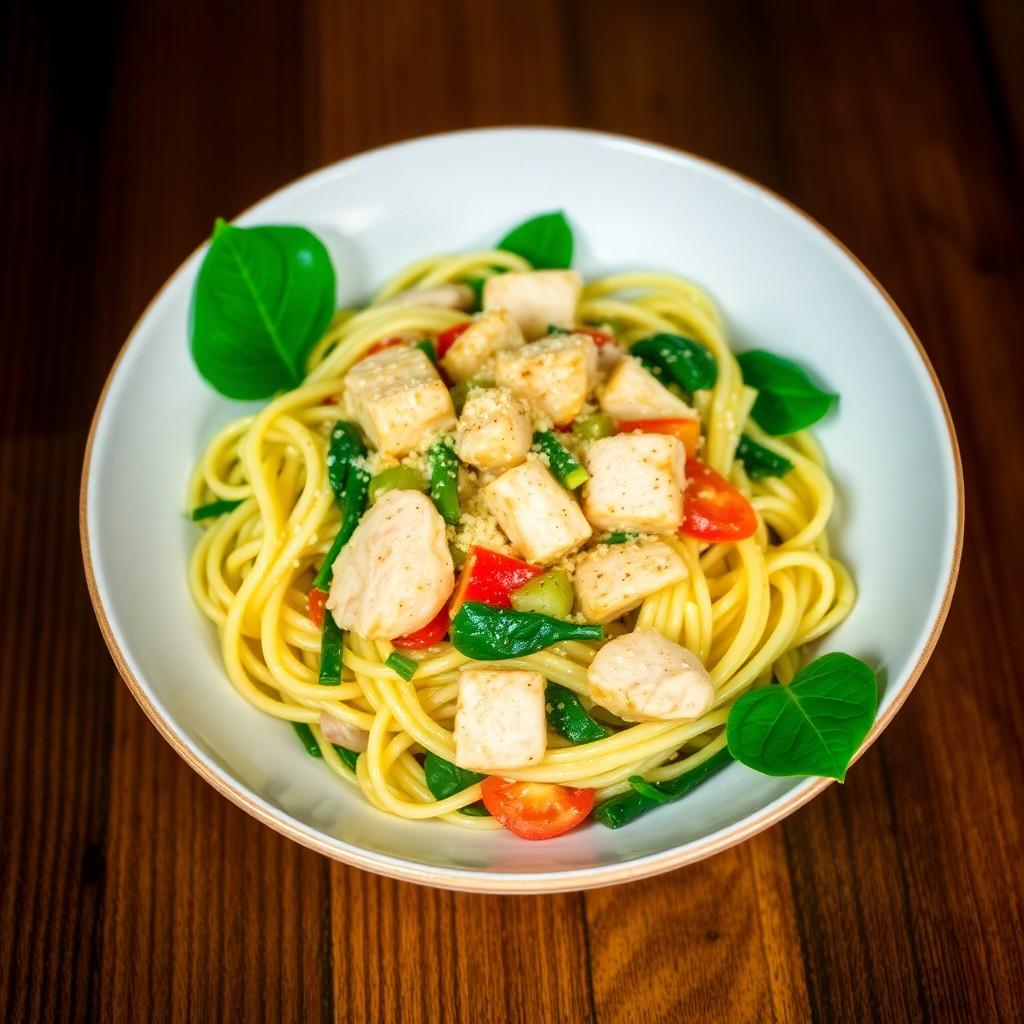 Vegetable and Chicken Pasta