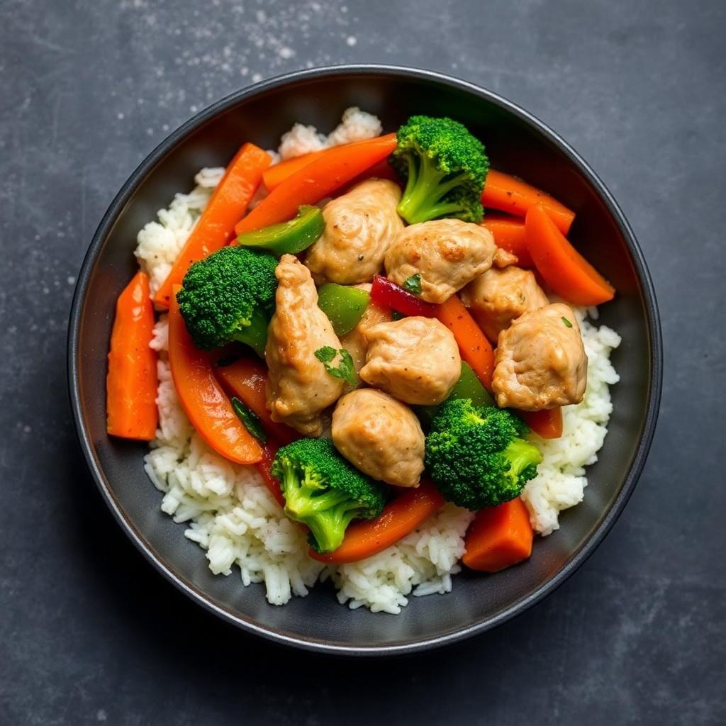 Vegetable and Chicken Stir-Fry