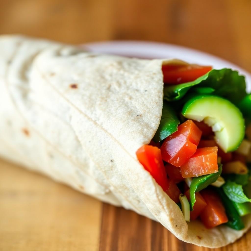 Mediterranean Veggie Wrap