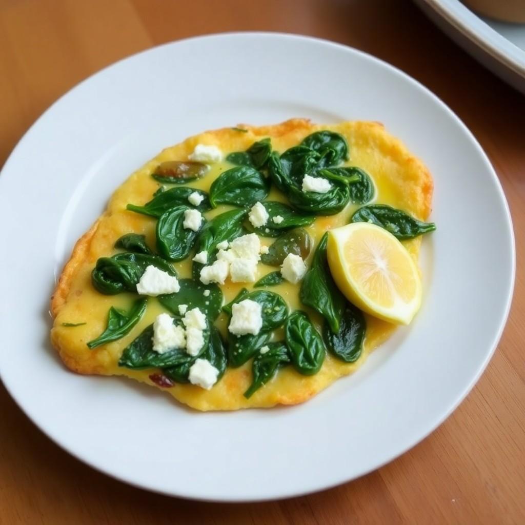 Spinach and Feta Breakfast Omelette