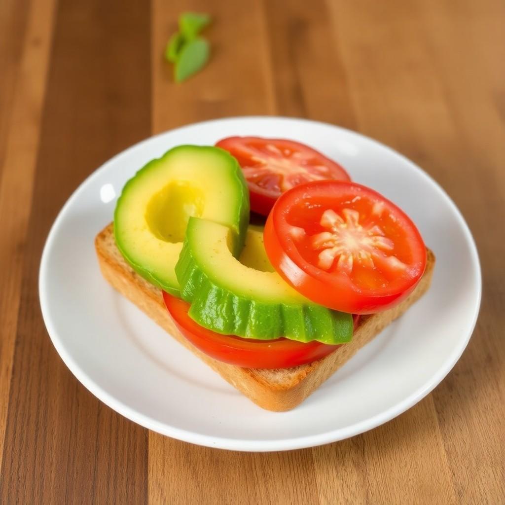 Avocado and Tomato Sandwich