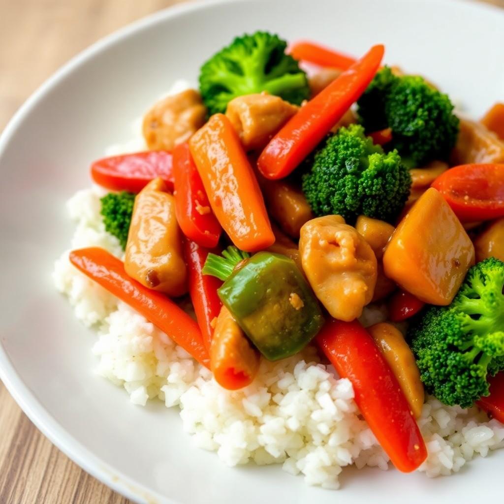 Vegetable Stir-Fry with Chicken