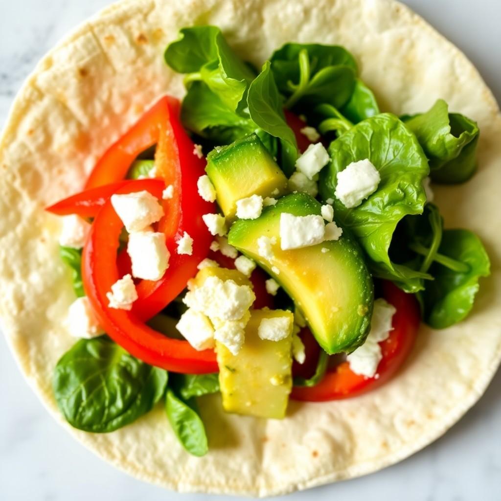 Mediterranean Veggie Wrap