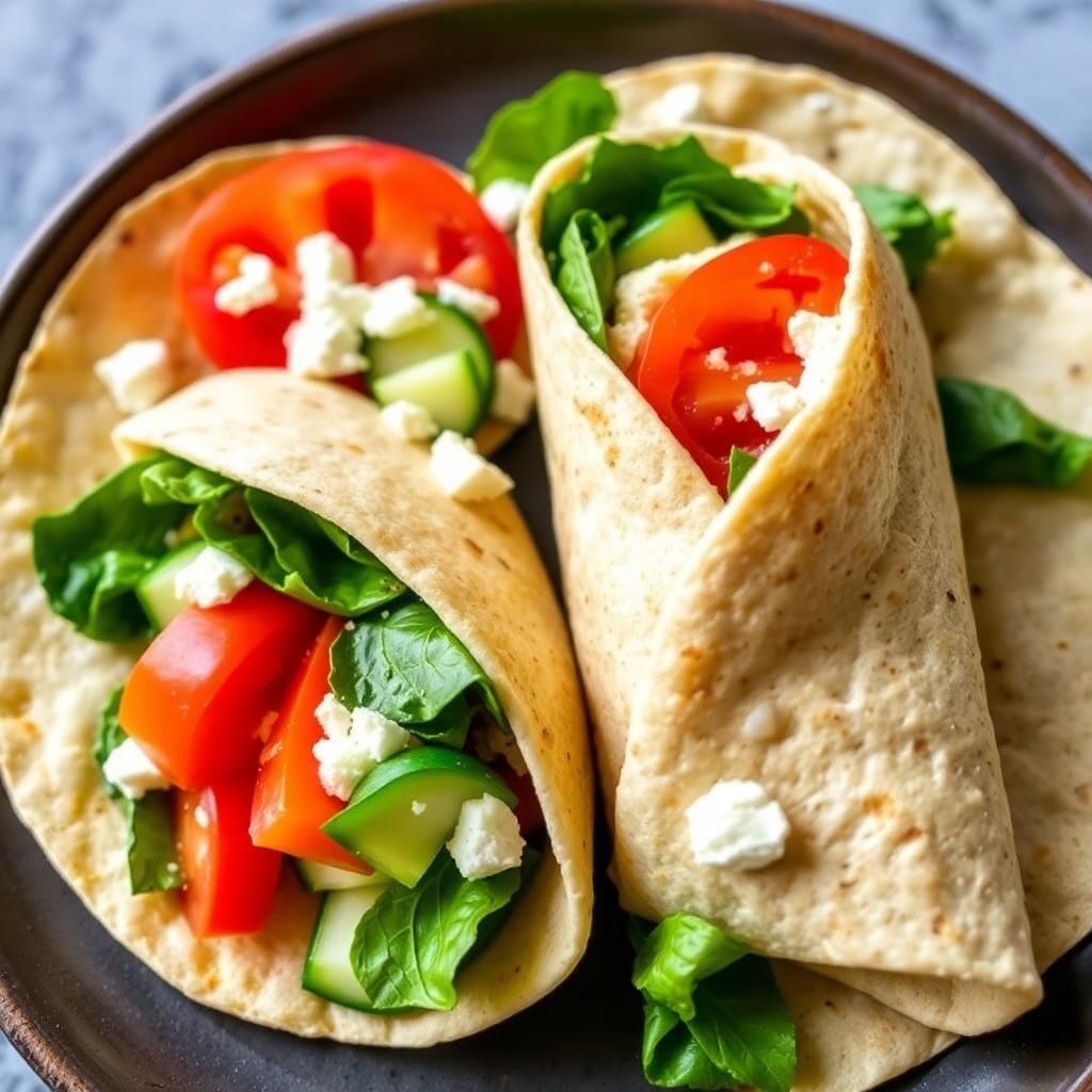 Mediterranean Veggie Wrap