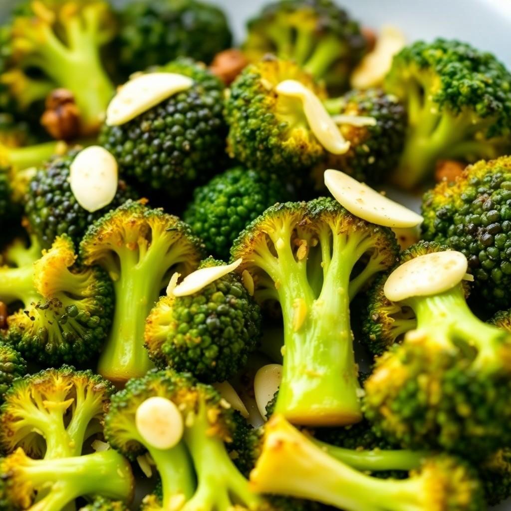 Garlic Butter Roasted Broccoli