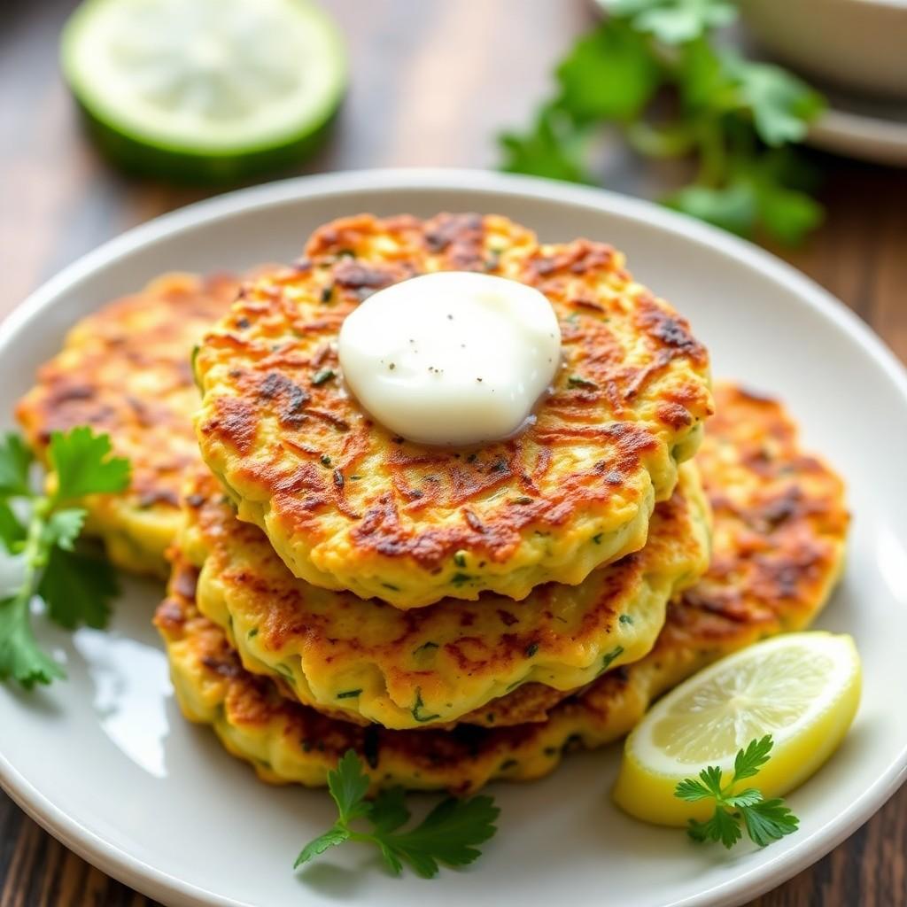 Savory Zucchini Fritters