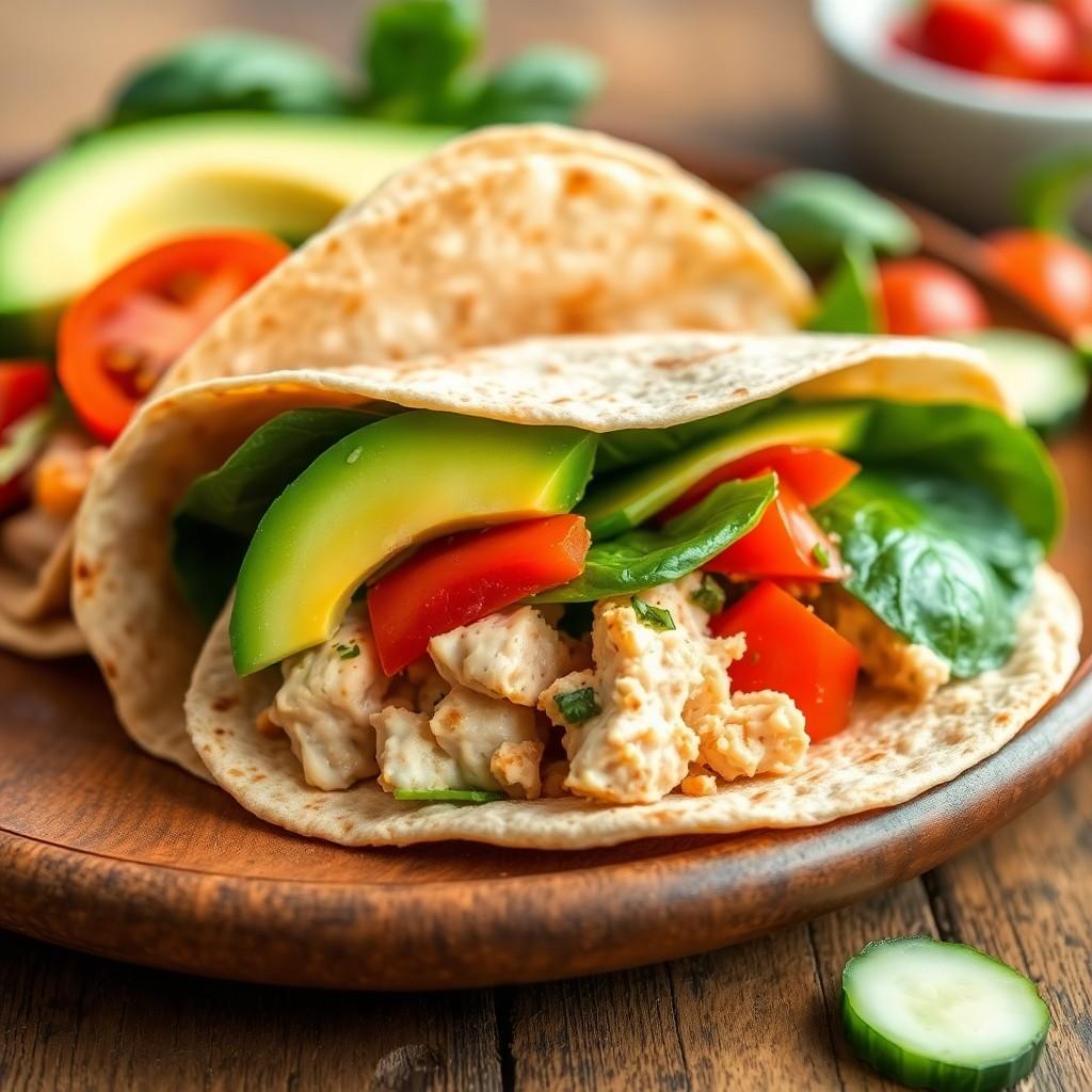 Savory Chicken and Veggie Wrap