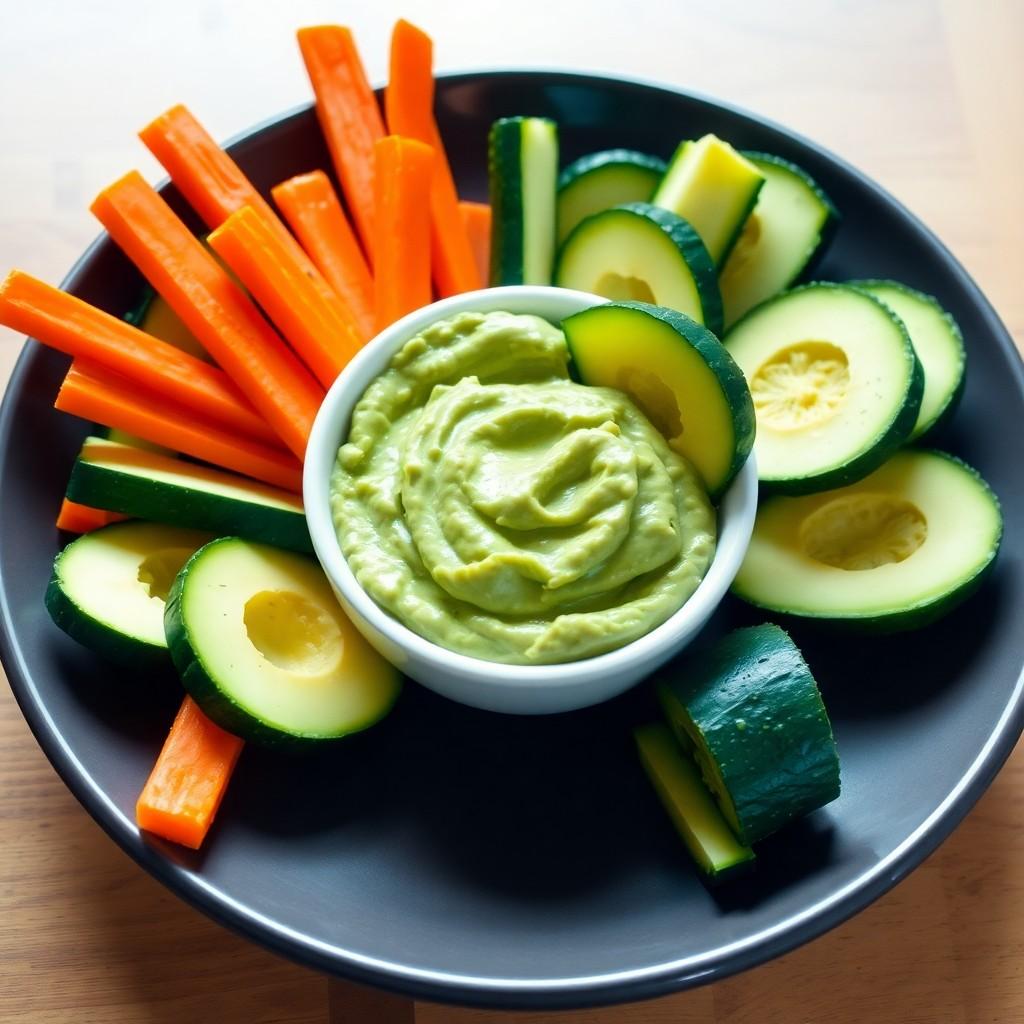 Veggie Sticks with Avocado Dip