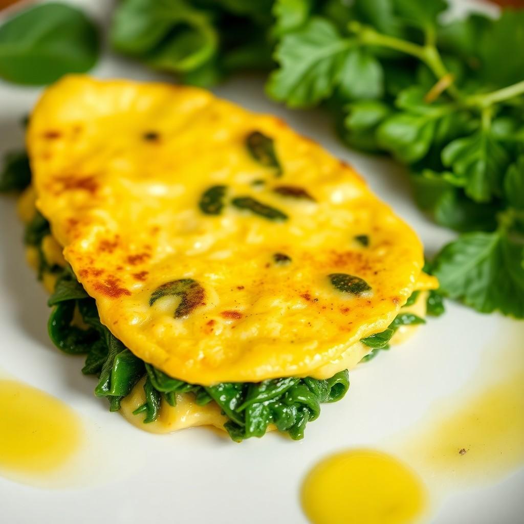 Spinach and Cheese Omelette