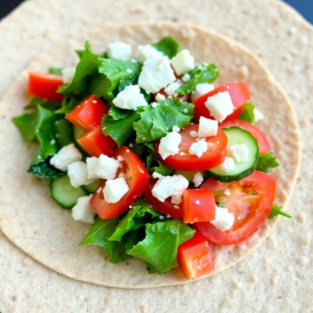 Mediterranean Veggie Wrap