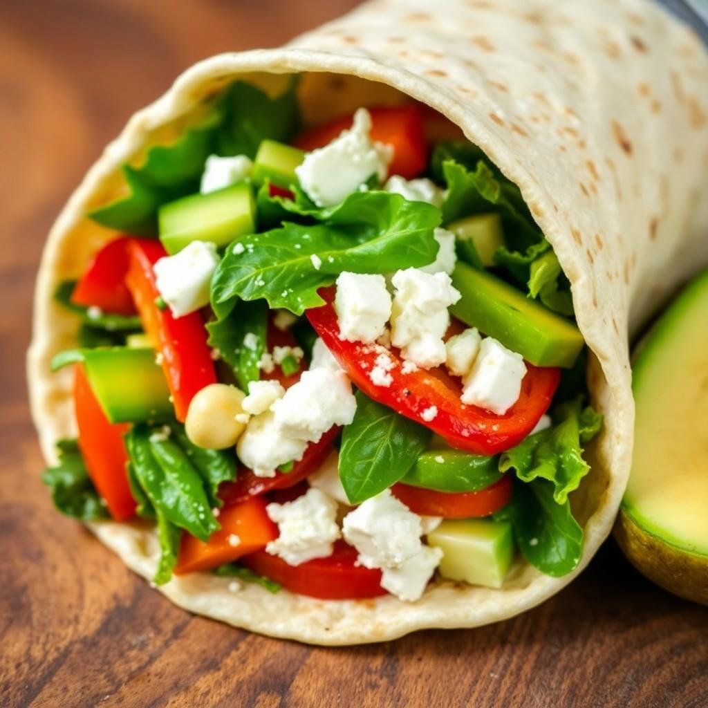 Mediterranean Veggie Wrap