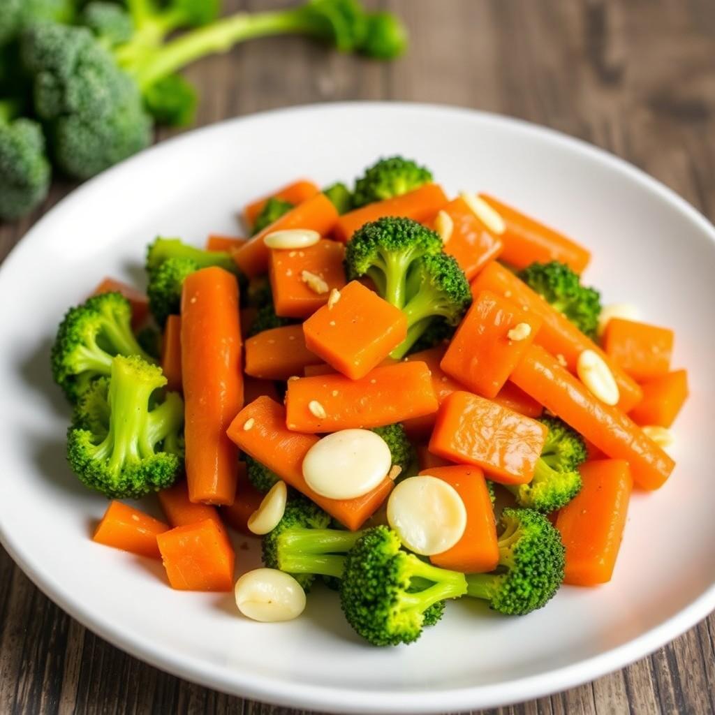 Garlic Butter Broccoli and Carrots