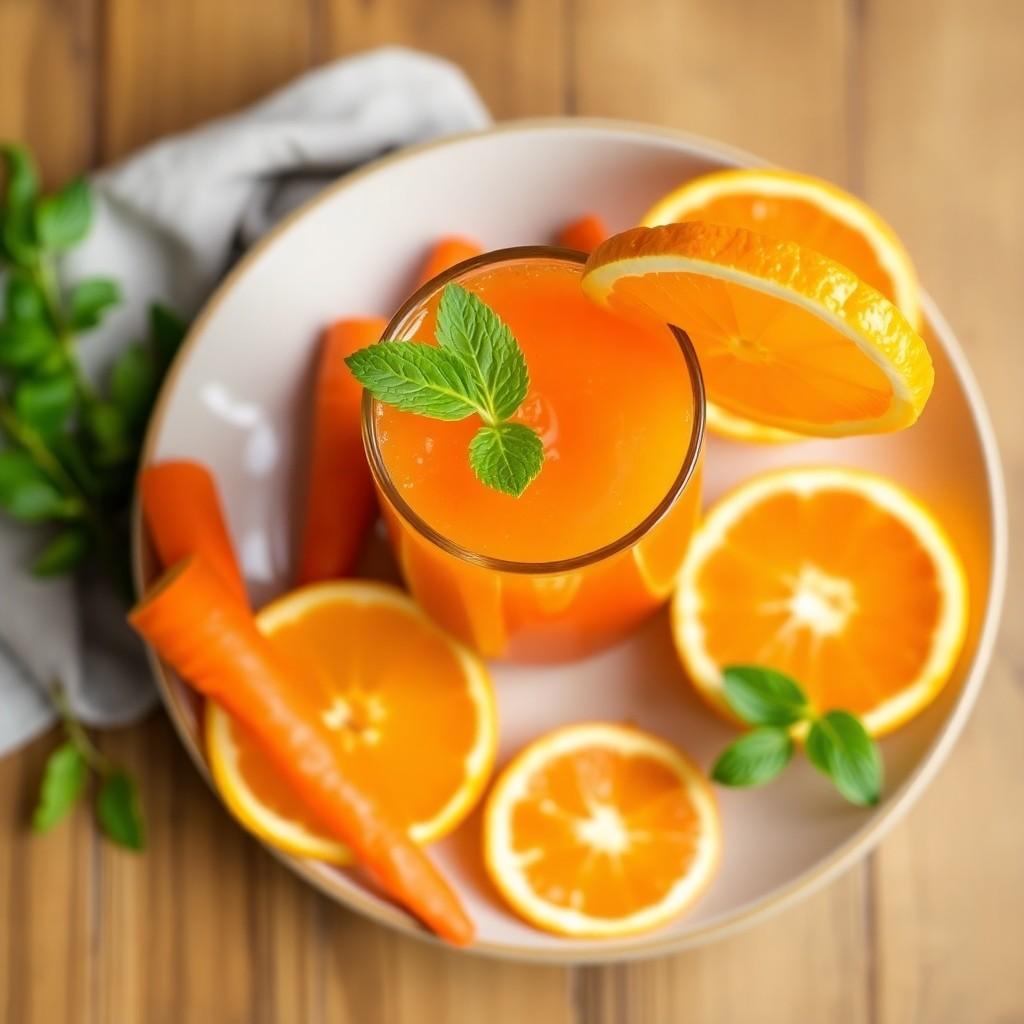 Carrot & Orange Refreshing Juice