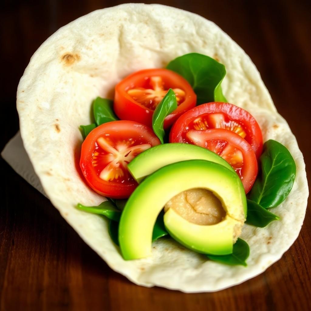 Avocado and Tomato Wrap