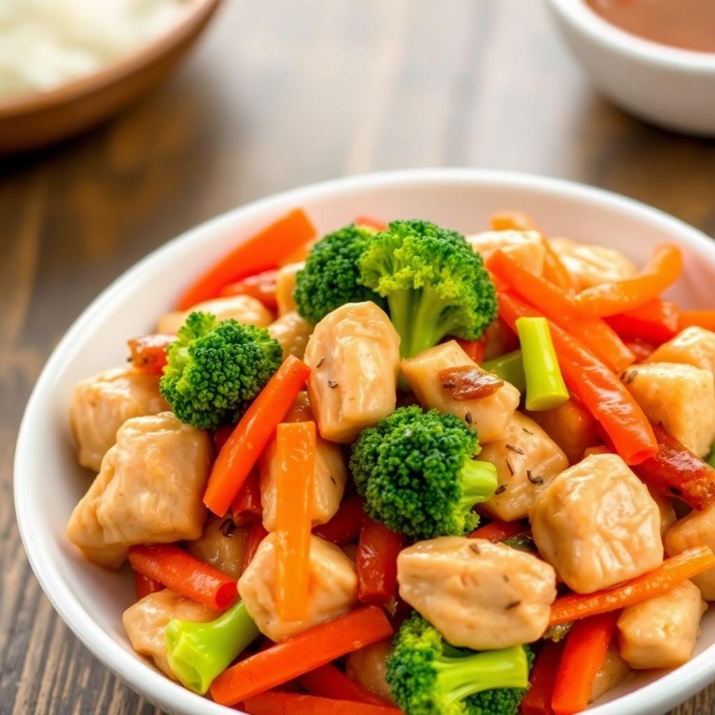 Vegetable and Chicken Stir-Fry