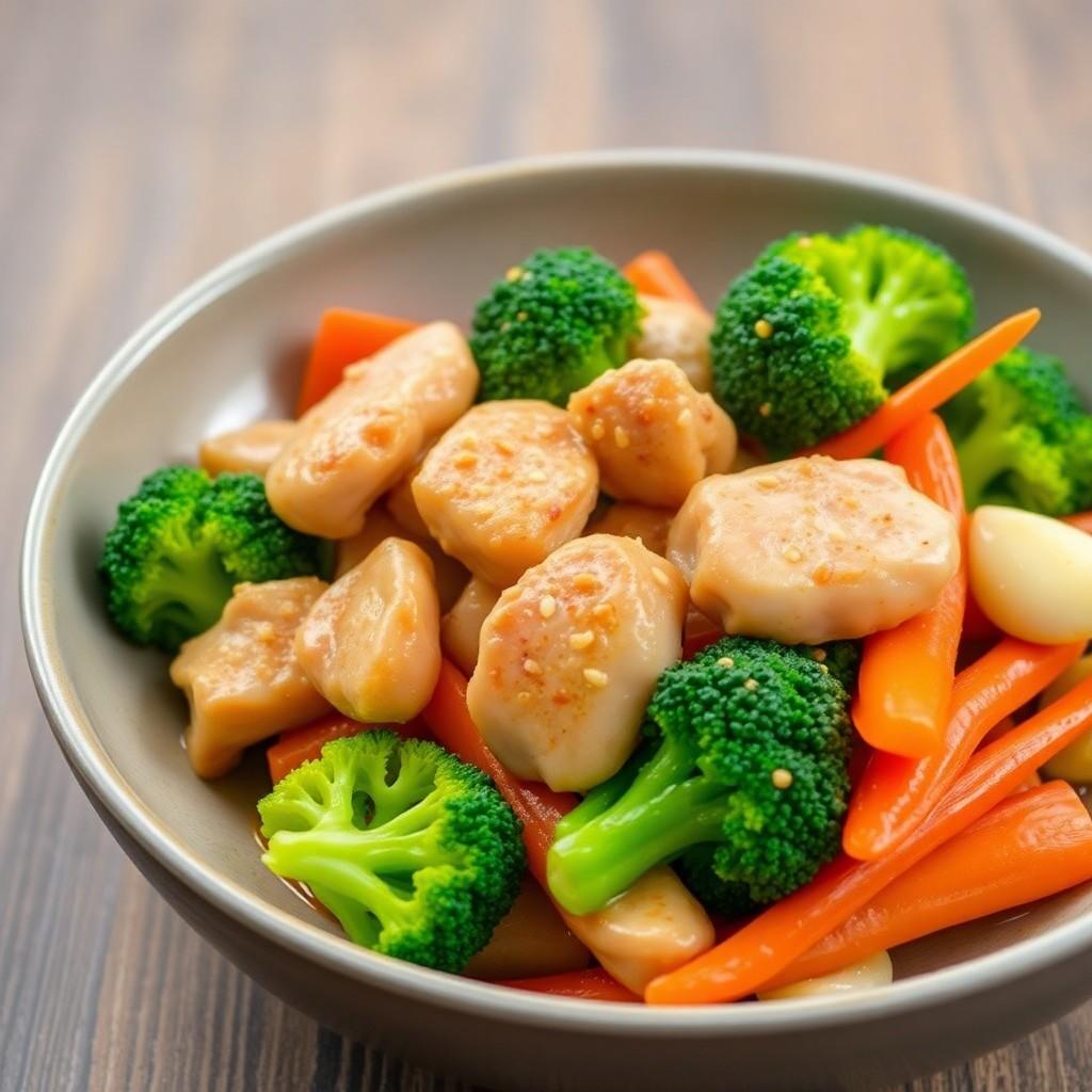 Vegetable and Chicken Stir-Fry