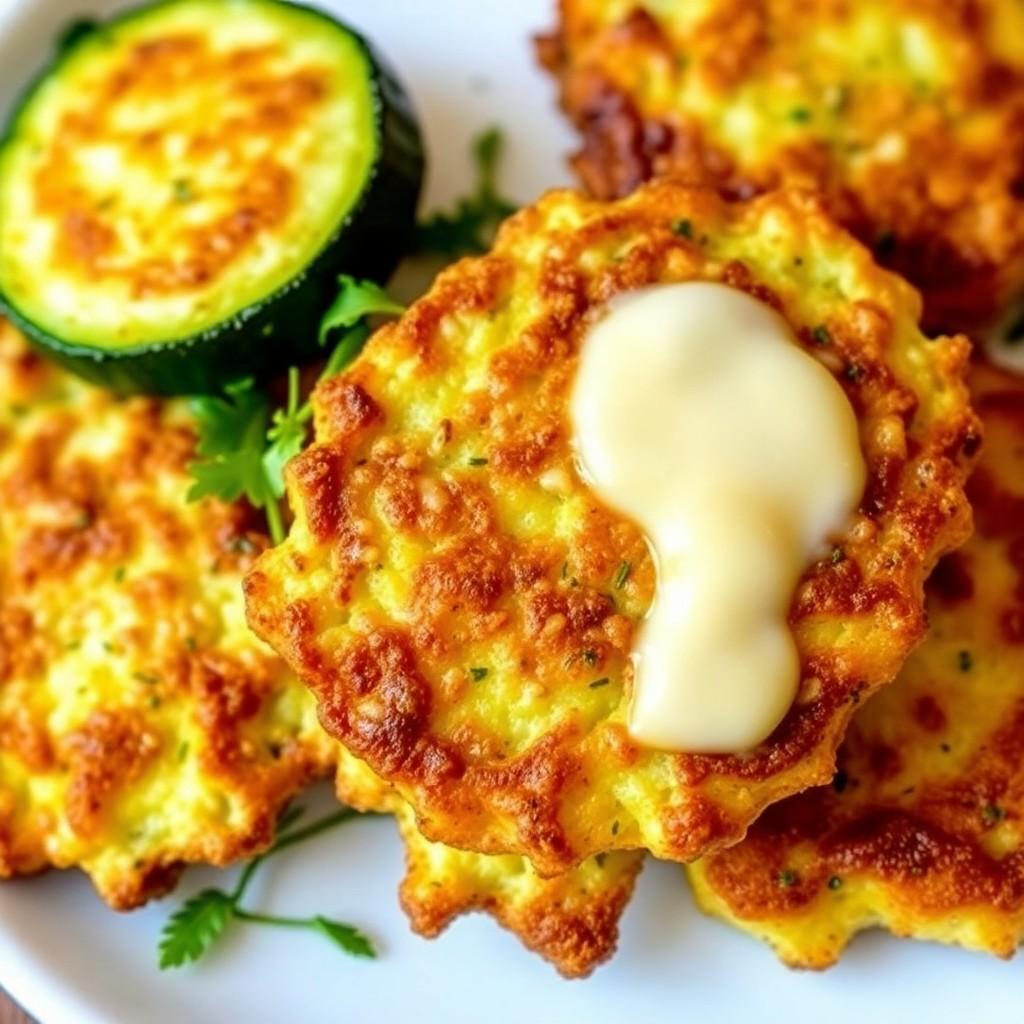 Zucchini and Cheese Fritters