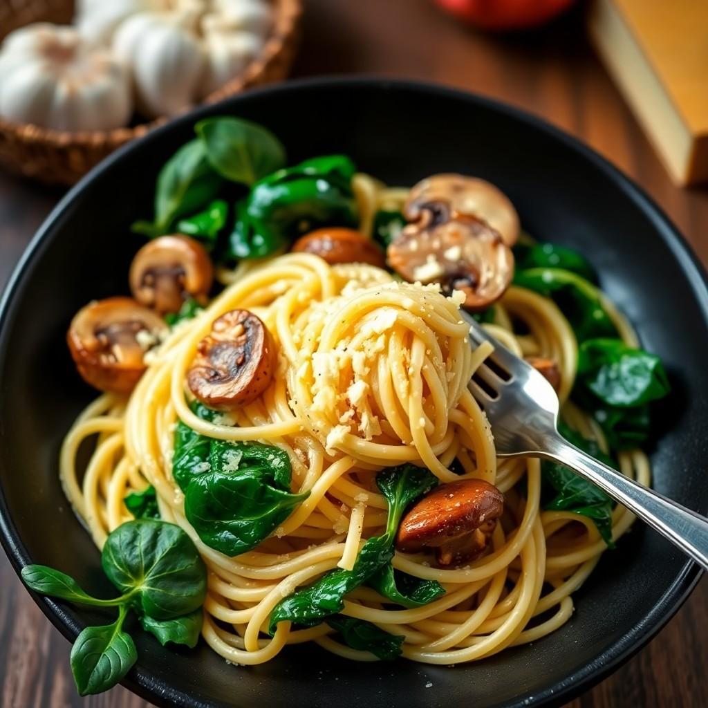 Creamy Garlic Mushroom Pasta