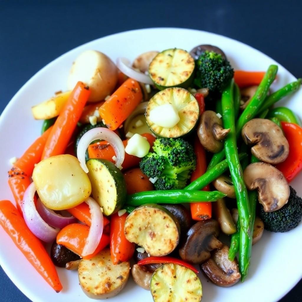 Garlic Butter Roasted Vegetables