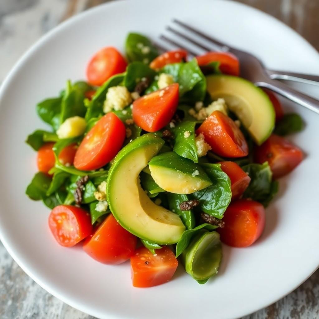 Vibrant Spinach and Avocado Salad