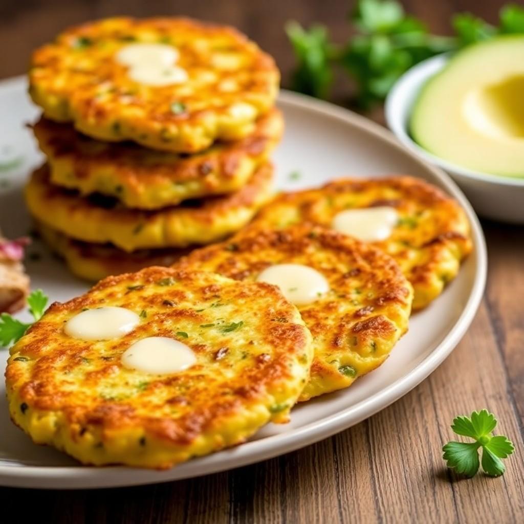 Zucchini and Cheese Fritters