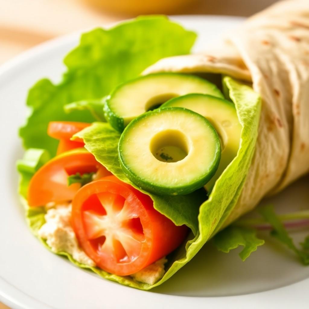 Mediterranean Veggie Wrap