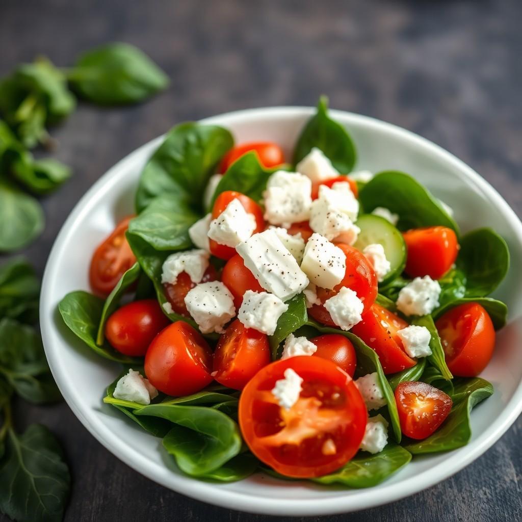 Mediterranean Spinach Salad