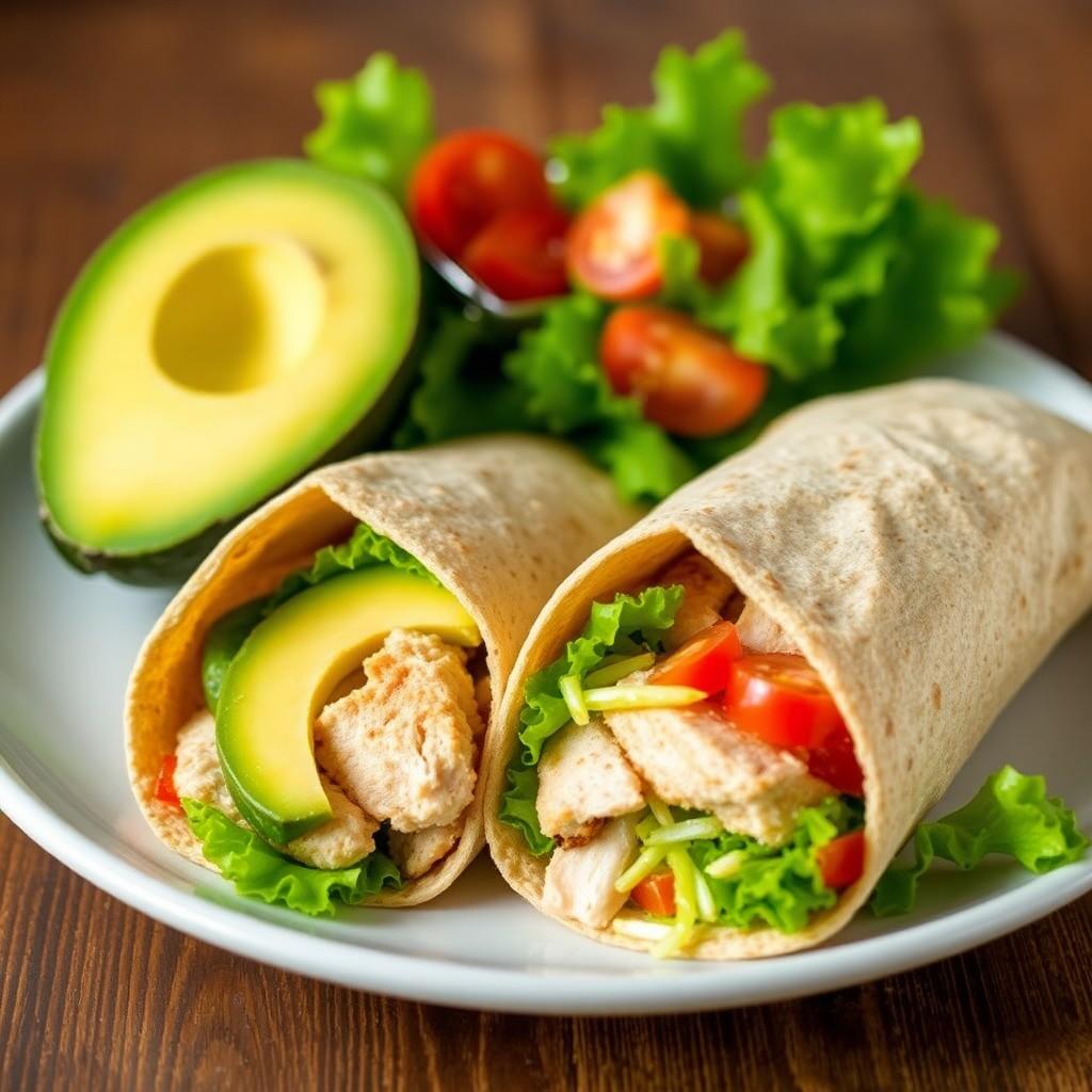 Avocado and Chicken Wrap