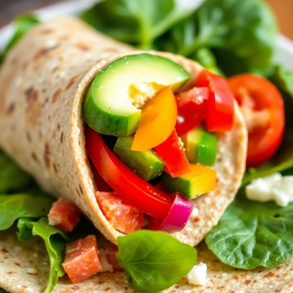 Mediterranean Veggie Wrap