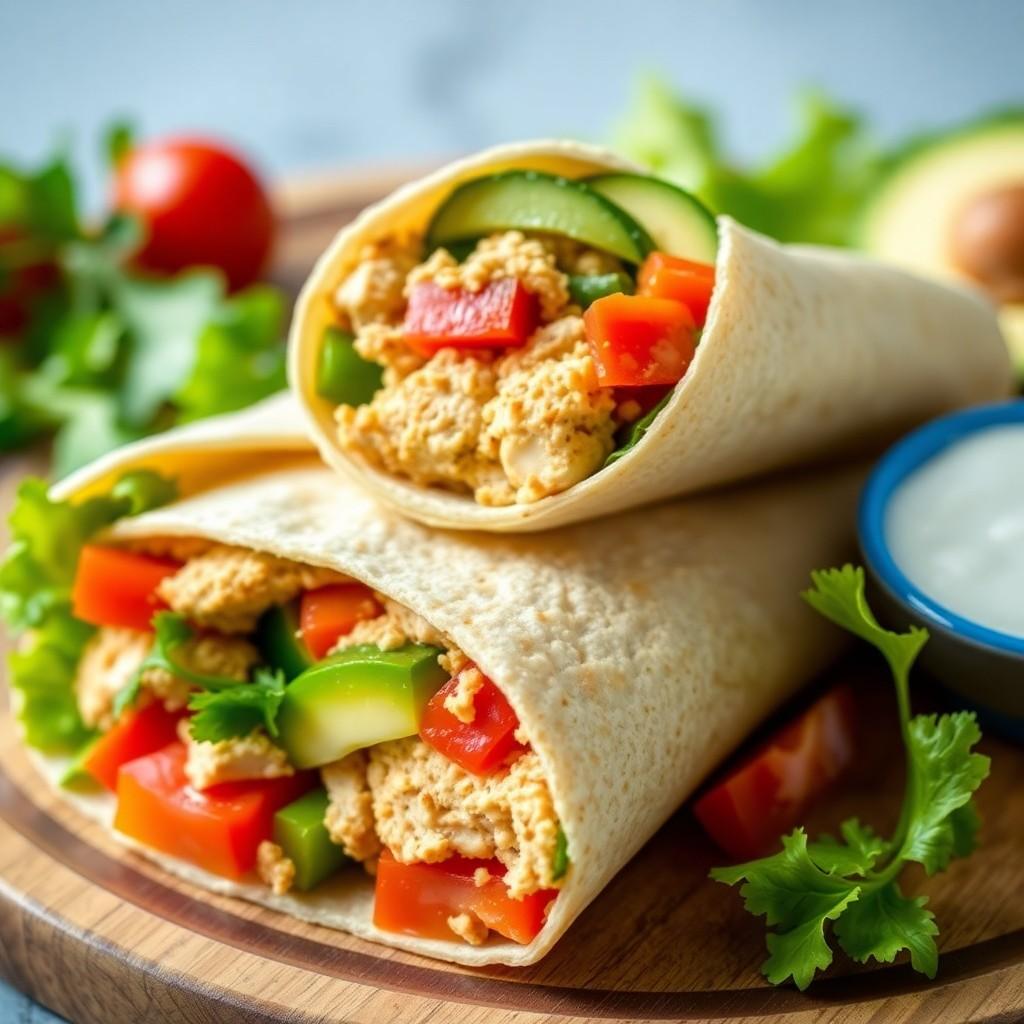 Mediterranean Chicken Wrap