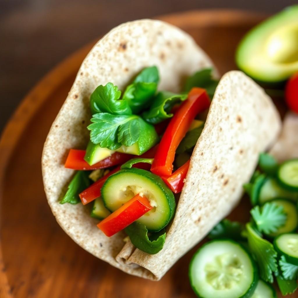 Mediterranean Veggie Wrap