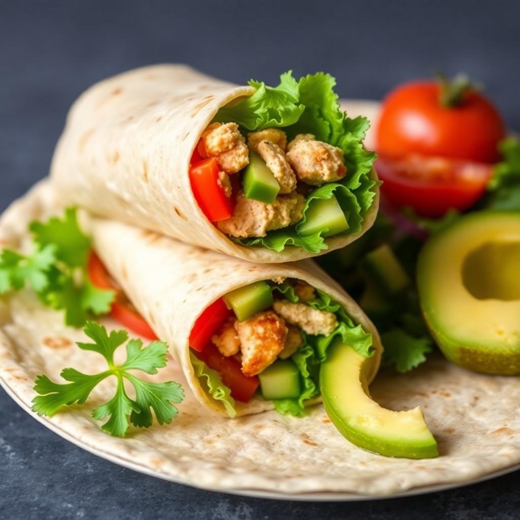 Vegetable & Chicken Wrap