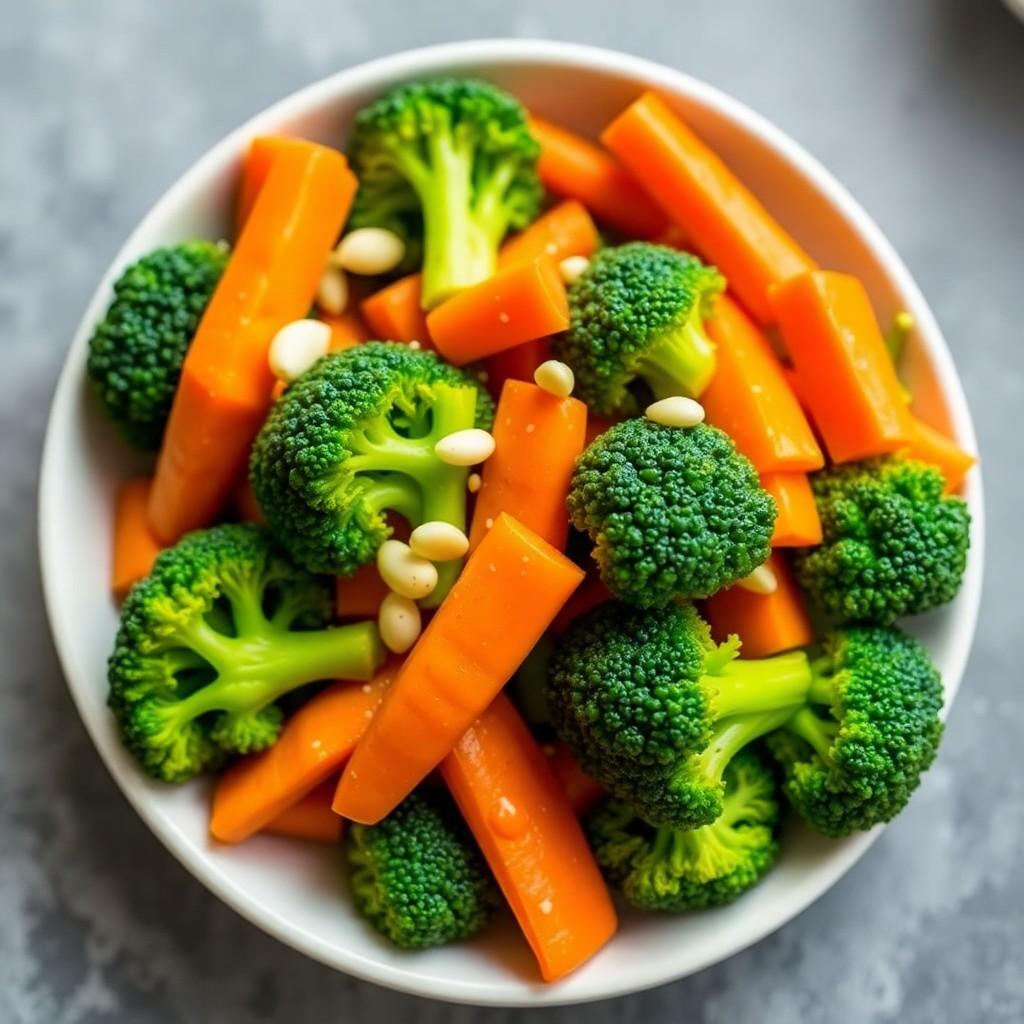 Garlic Butter Broccoli and Carrots