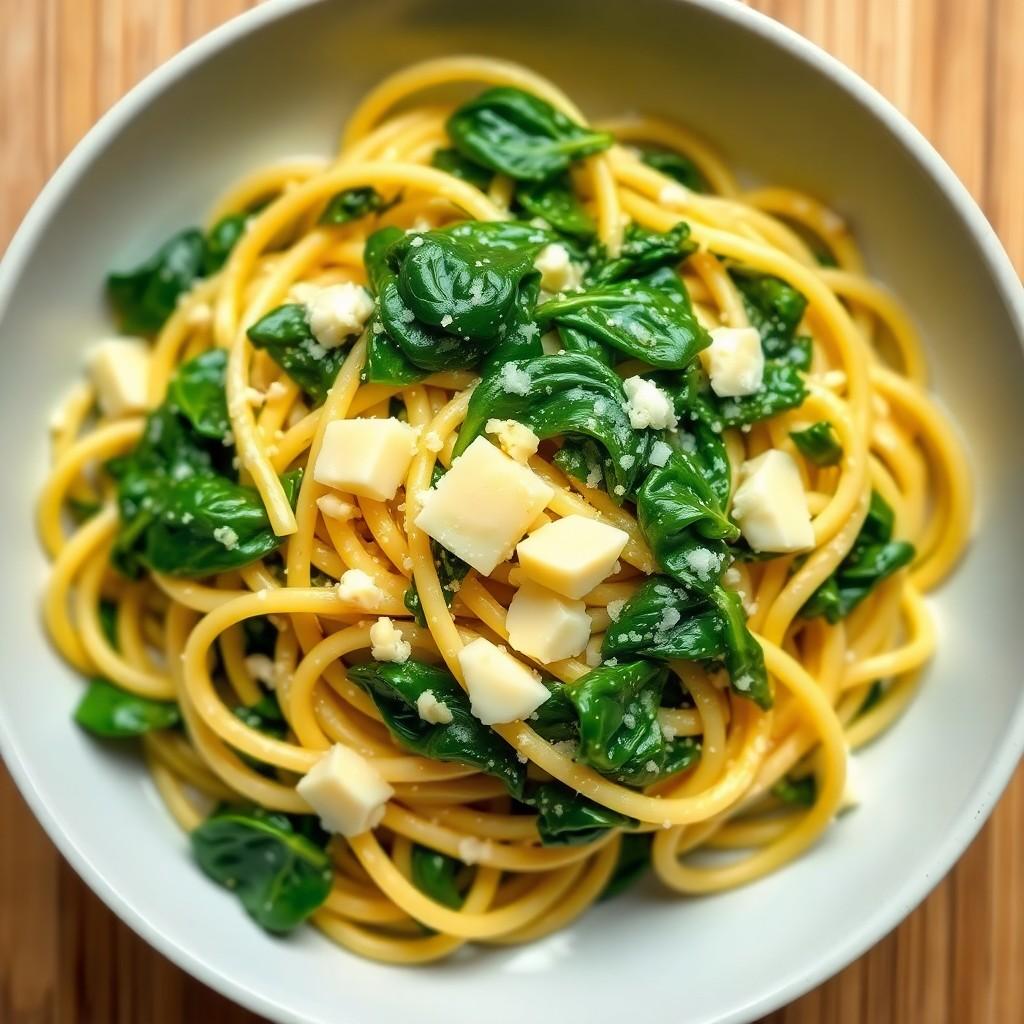 Creamy Garlic Spinach Pasta