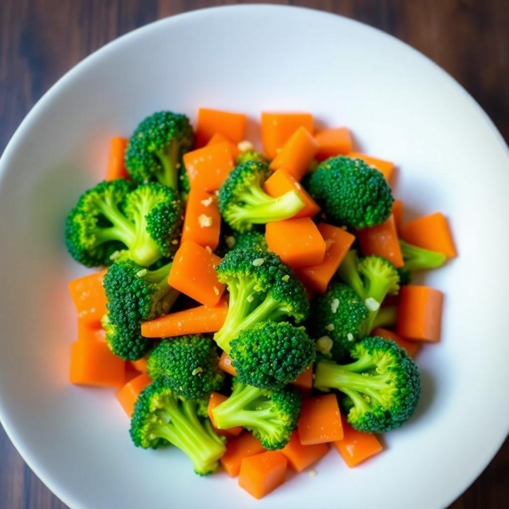 Garlic Butter Broccoli and Carrots