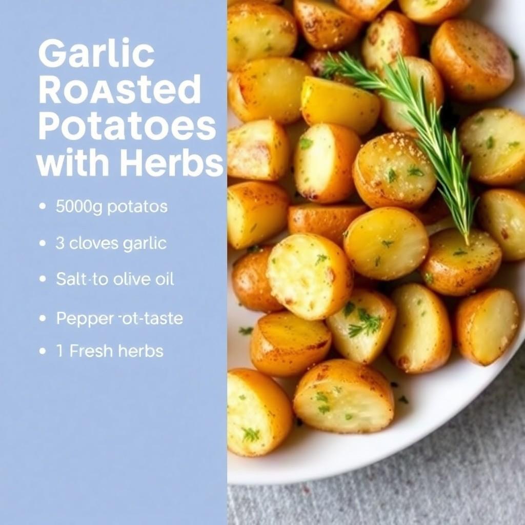 Garlic Roasted Potatoes with Herbs