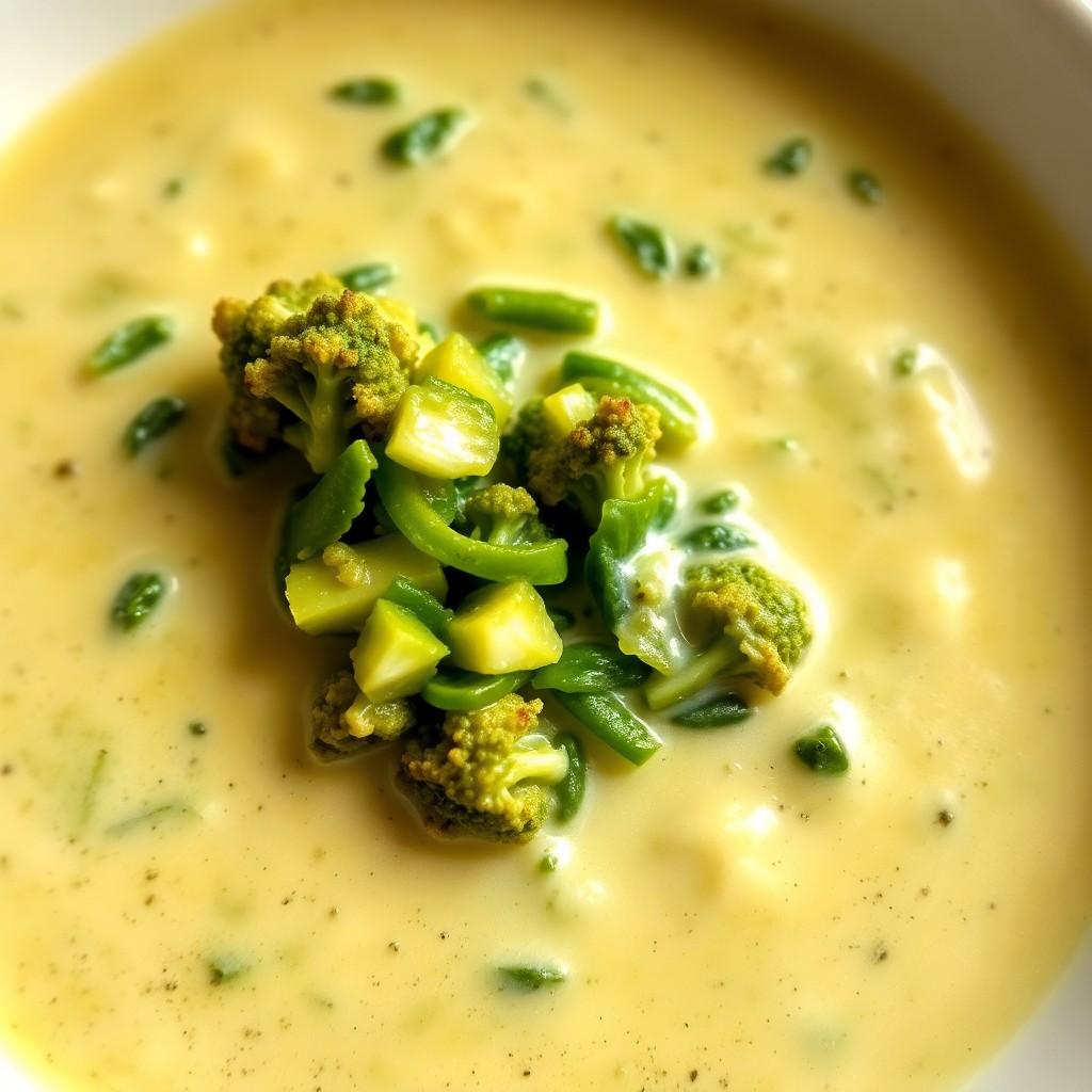 Creamy Broccoli and Spinach Soup