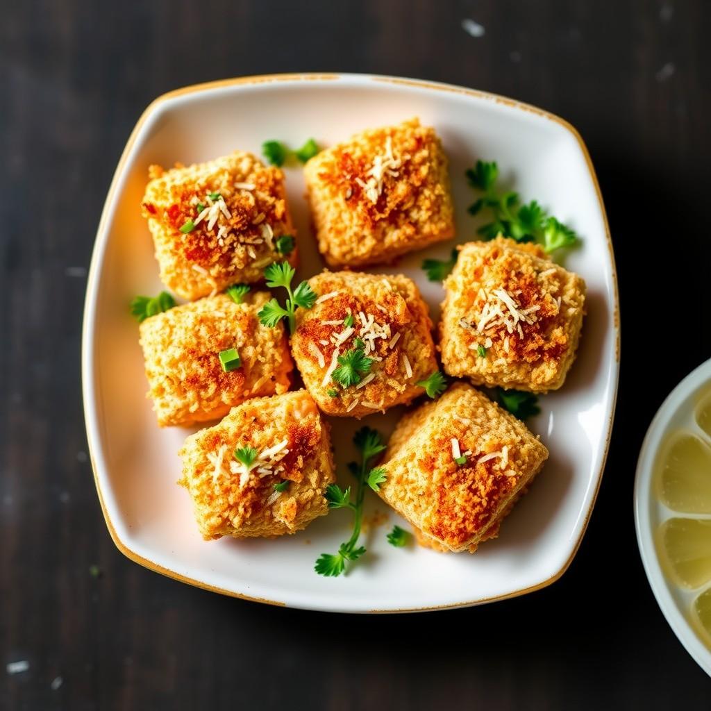 Crispy Baked Salmon Bites