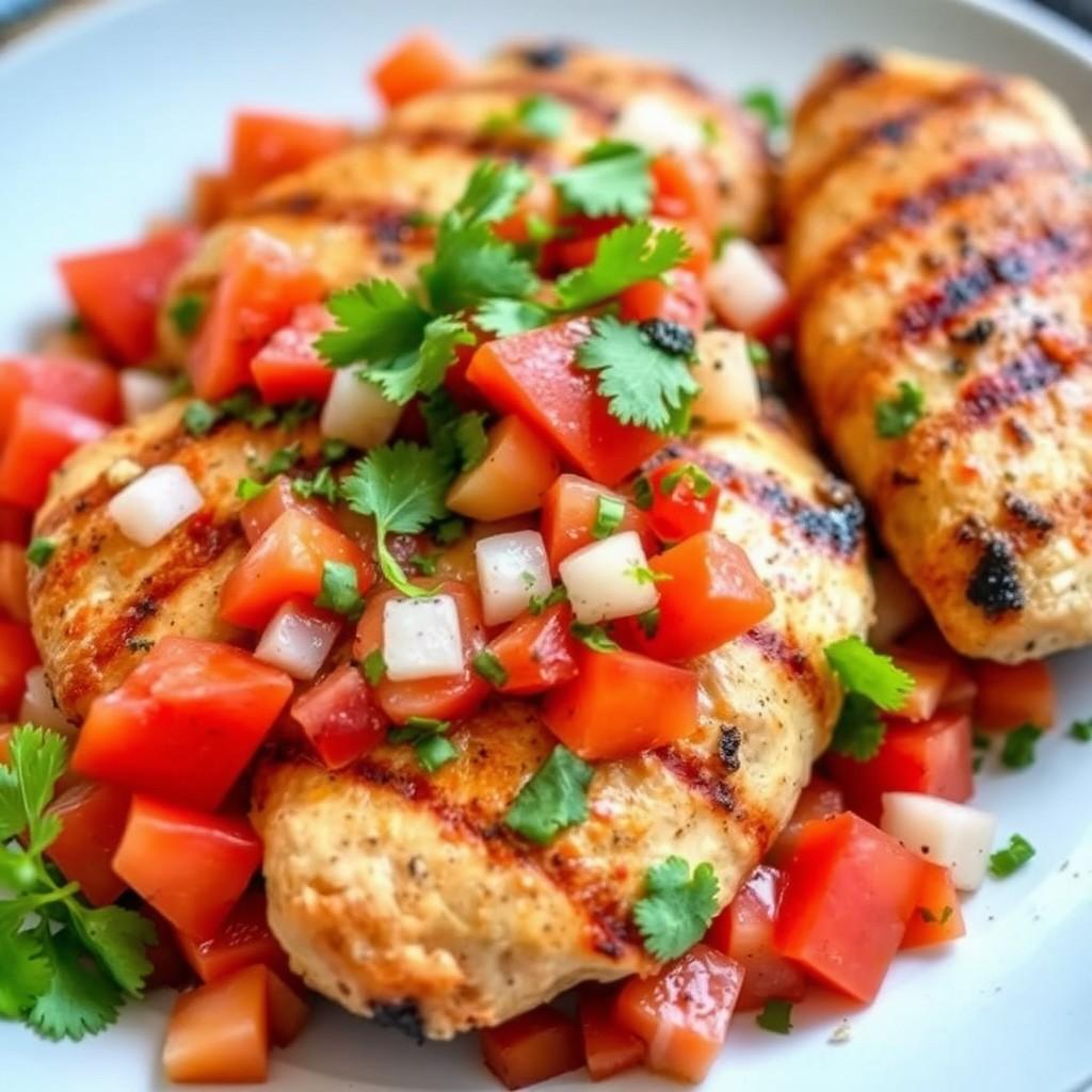 Grilled Chicken with Tomato Salsa