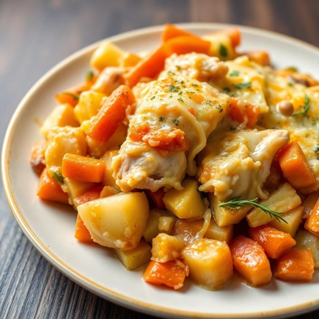 Vegetable and Chicken Bake