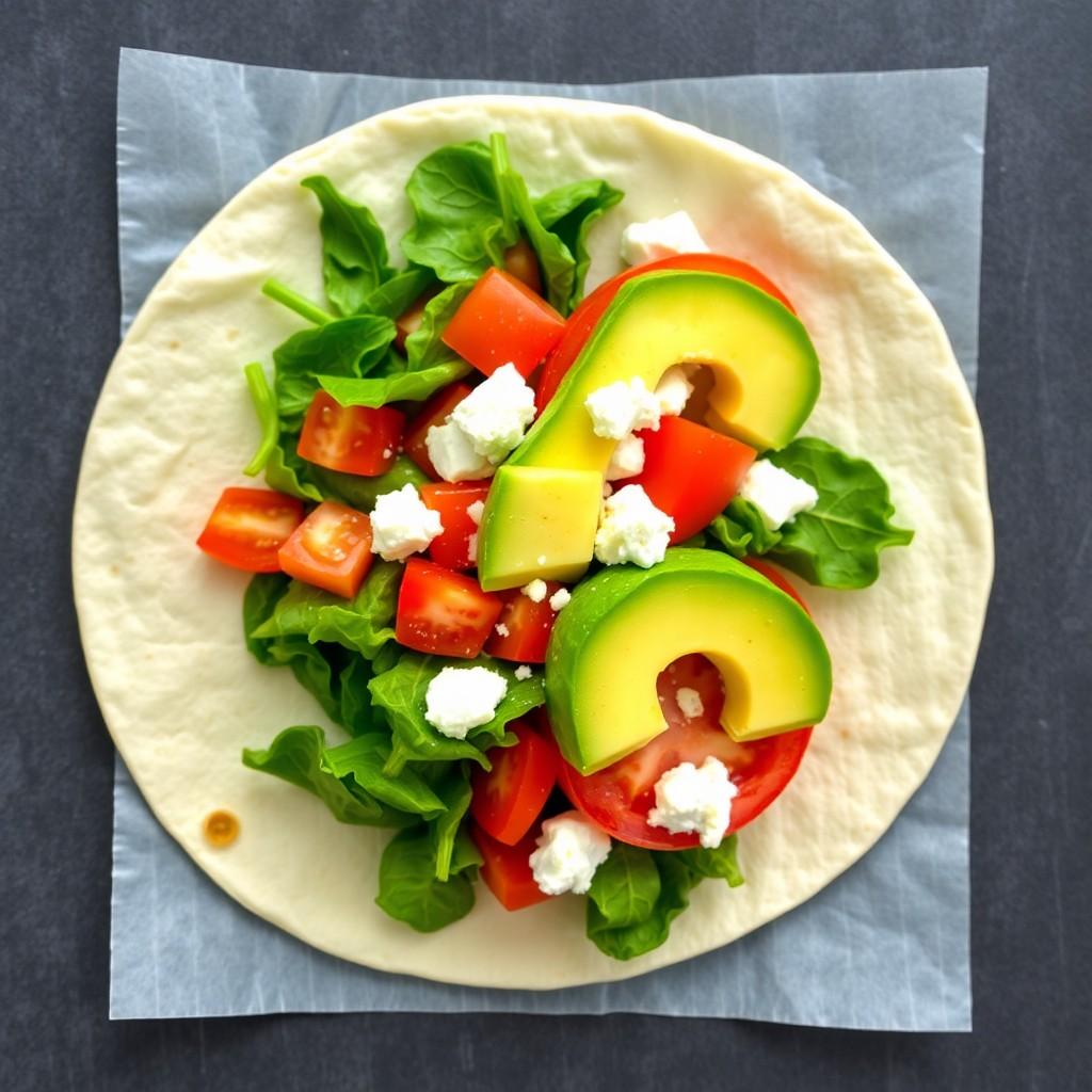 Mediterranean Veggie Wrap