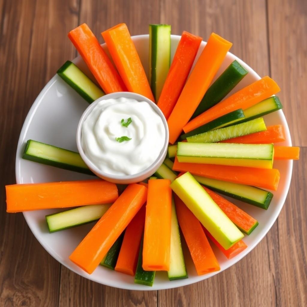 Vegetable Sticks with Creamy Dip