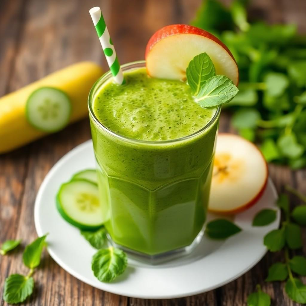 Refreshing Spinach and Cucumber Smoothie