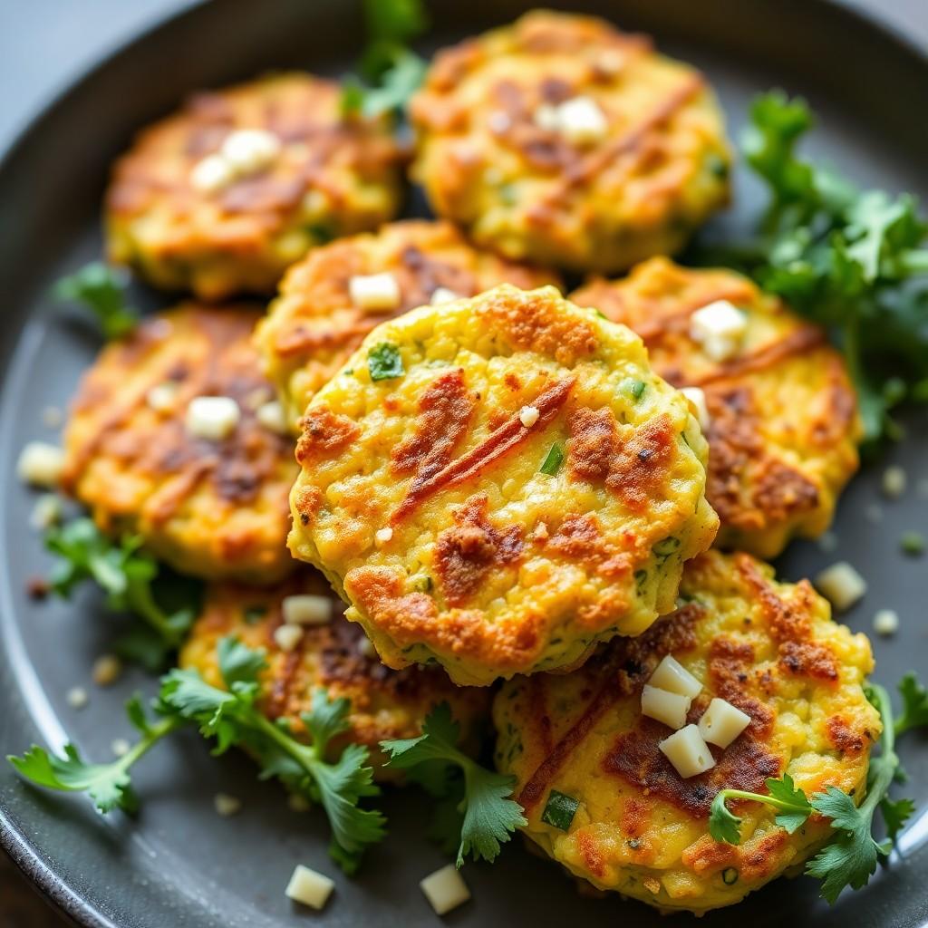 Zucchini and Cheese Fritters