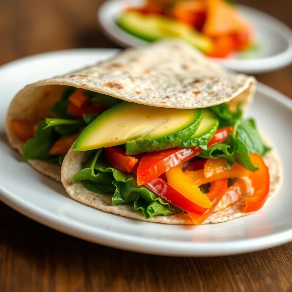 Mediterranean Veggie Wrap