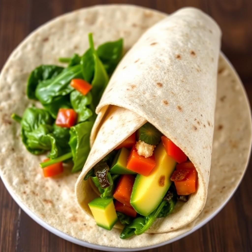 Mediterranean Vegetable Wrap