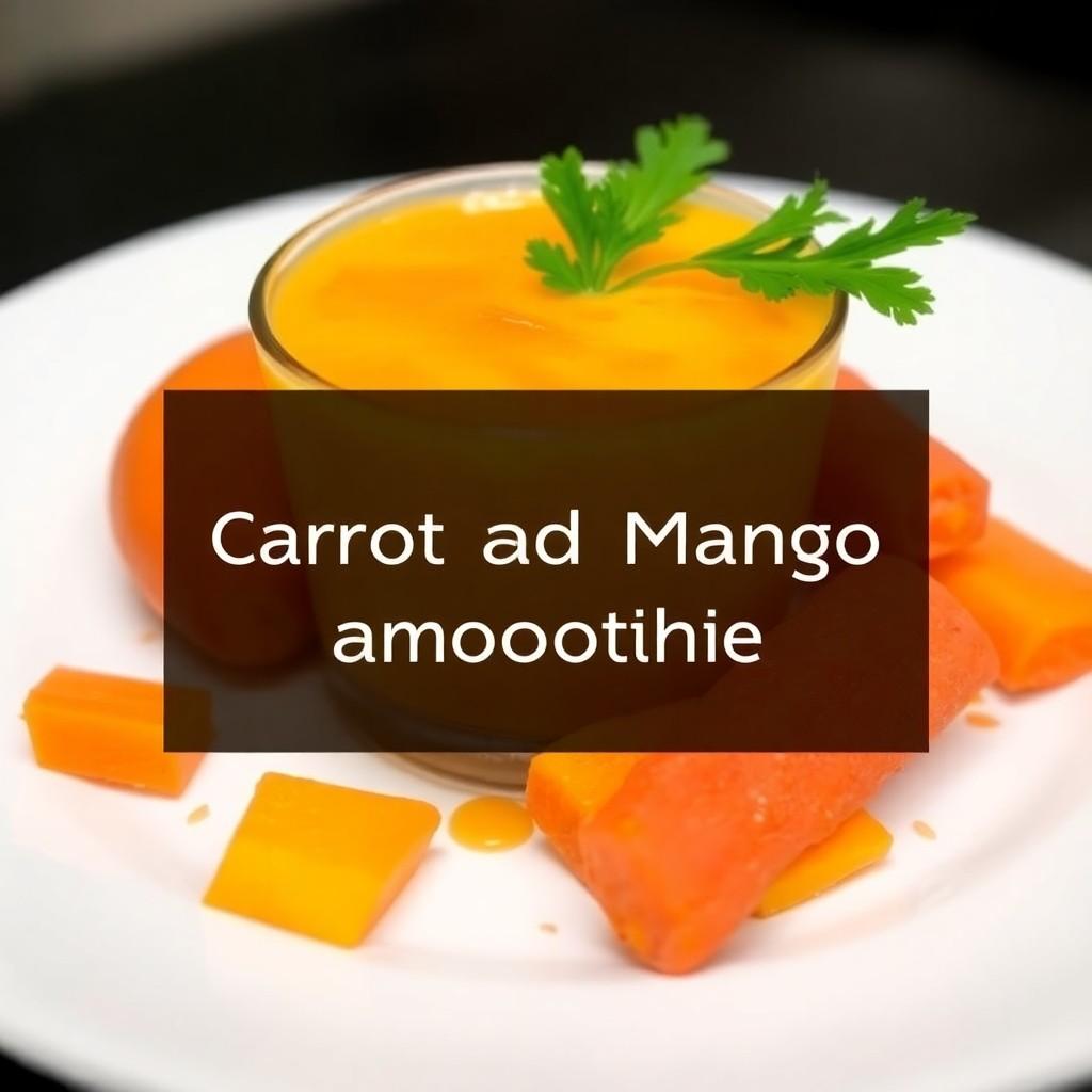 Carrot and Mango Smoothie