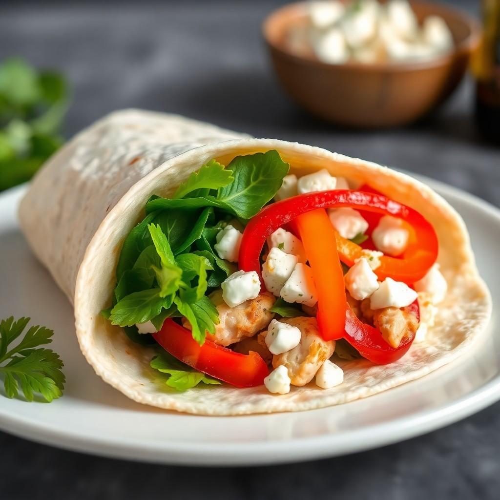 Mediterranean Chicken Wrap