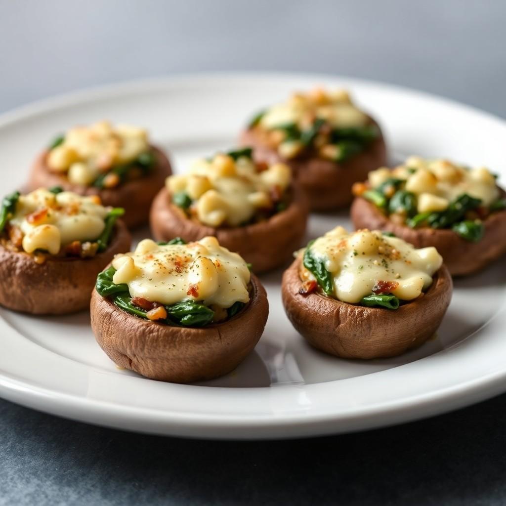 Vegetable Stuffed Mushrooms