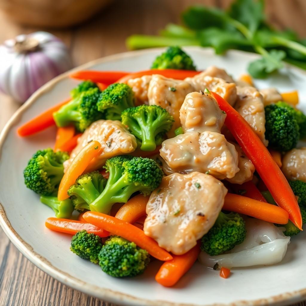 Vegetable and Chicken Stir Fry